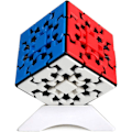 Pikkukuva 1 / 5: Gear Cube 3x3 Palapeli Kung Fu Kuutio 3D Palapeli 3x3x3 Kuutio Tasainen Palapeli Tasainen Kuutio Vääntynyt Palapeli Kuutio Kuutiojalustalla (Monivärinen)