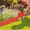 Miniatyrbilde 1 av 5: 10 stk Brun Kant for Hage Plastgresskant Hage Imitert Stein Kant Gjerde for Hageplante Blomsterbed Kant