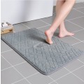 Pikkukuva 1 / 4: Paksu korallifleece, hitaasti palautuva imukykyinen lattiamatto, liukumaton matto, eteisen matto kotikäyttöön (vinoruudullinen harmaa, 40*60)