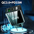 Pikkukuva 5 / 5: 65W GaN Gallium Nitride PD Nopea lataus Matkapuhelinlaturi Kannettava sarjan sovitin CEFCCUKCA