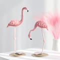Miniatyrbillede 3 af 5: A-Creative Resin Håndværk INS Flamingo Tegneserie Pendul Hjem Stue Lys Luksus Kontor Vind Dekorationer