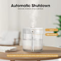 Miniatyrbilde 2 av 5: (Hvit) Romluftfukter, 2L for enkelt soverom, automatisk luftfukter, diffusor luftfukter for skrivebordsplanter