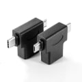 Pikkukuva 5 / 5: 2 kpl OTG-muunnin 2-in-1 USB 3.0 - Micro USB ja USB C -uros - USB 3.0 -naaras - Micro USB -uros