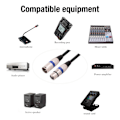 Miniatyrbild 2 av 5: 1-pack XLR till XLR-mikrofonkabel, XLR-kabel, mikrofonkabel, XLR-kabel (8 meter)