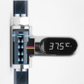 Miniatyrbild 5 av 5: LED-display Celsius vattentermometer, självgående elvatten, digital duschtermometer för bad och simning