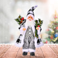 Miniatyrbilde 3 av 5: 2-delt sett med julepynt, juleharpiks gammel mannspynt, jule rutete stoff, harpiks gammel mannspynt