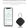 Miniatyrbilde 3 av 5: Cat Finder Mini Bluetooth-objektsøker, Anti-Lost Android-nøkkelsøker Objektsøker med nøkkelringssøker for å finne nøkler, 15 m rekkevidde (svart)