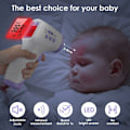 Miniatyrbillede 5 af 5: Infrarødt termometer til voksne med 2 i 1 feberalarm, 2 i frontal kontakt med frontal funktion, LCD-display, infrarød baby voksen i