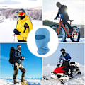 Miniatyrbild 5 av 5: Motorcykelmask för utomhusbruk, huvudfilt, Bandana vindjacka