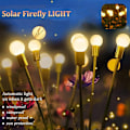 Miniatyrbild 4 av 4: 4-pack solcellslampor för utomhusbruk, vattentäta, med solcellslampor för trädgårdsstigar, landskap och utomhusdekoration (4-pack 8 LED)