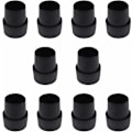 Miniatyrbillede 1 af 5: Sæt med 10 skridsikre gummifødder til trampolin, nemme at installere - Solide latex trampolintilbehør til runde fødder på 2,5 cm - sort