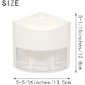 Miniatyrbillede 2 af 5: Drejelig penneholder 360 grader med skuffe, 5 rum skrivebord fast kosmetisk makeup børsteholder