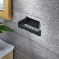 Miniatyrbillede 3 af 5: Sort Toiletpapirholder, Toiletpapirholder til Badeværelse og Køkken, 304 Rustfrit Stål, Selvklæbende