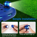 Miniatyrbilde 3 av 5: 2 stk. frontlykter for Croc, Crocs frontlykt IPX5 vanntett med 3 lysmoduser, Croc sko frontlykt ABS krokodille frontlykter LED-lys for Croc for hundelufting, camping