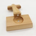Miniatyrbillede 4 af 5: 5 tommer krucifiks stående trækors med rektangulær base - kristne kors ornamenter til hjemmekontorbutik - træ dekorative religiøse gaver