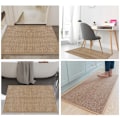 Miniatyrbillede 5 af 5: Brun, 40x120 cm køkkenmåtte, køkkenmåtte foran vasken, skridsikker, vaskbar, køkkengangstæppe, kontor, vaskerum