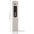 Miniatyrbillede 2 af 5: TDS Tester Multifunktionelt Digitalt Meter, Professionel Vandkvalitetstester Renhedstester 0-9990ppm Måleområde Meter med LCD Display til Vandhanevand