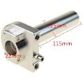 Pikkukuva 2 / 5: 22mm 7/8 \"Kaasukahvan ohjaimen vaihto mopolle gy6 139qmb 157QMJ Hopea