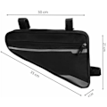 Miniatyrbild 4 av 4: Universal Vattentät Sacoche Triangelväska för Cykling MTB VTT för transport Smartphone förvaring reparationsverktyg Glasögon Stort utrymme