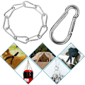 Miniatyrbild 5 av 5: M6 Rostfri Karbinhake, 20 st Kraftiga Karbinhakar - 120kg/260lb Lastkapacitet Rostfri Karbinhake, 304 Rostfri Stål Swing Karbinhake H