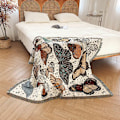 Miniatyrbillede 2 af 5: 1 stykke 160x130cm Plaid Tæppe Papillons Strikket Dekoreret med komfortable Simple Bohemia frynser beskytter mod kulde til Sofa Sofa Hvile og Lure
