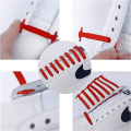 Miniatyrbillede 4 af 5: Knude-frie snørebånd til børn og voksne - Elastiske snørebånd til sneakers - Flade silikonesnørebånd til løbesko