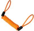 Motorcykelkabel och skivlås, 1,2 m orange