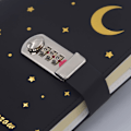 Miniatyrbillede 3 af 5: PU Læder Dagbog med Kodeordslås, A5 Kodeords Notebook Dagbog Digital Lås Dagbog Notesblok Manuel Skitsebog Daglig Plan Agenda, 120 Ark, 240 Sider
