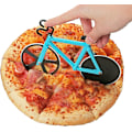 Miniatyrbilde 2 av 5: 1 stk (himmelblå, 19 cm * 12 cm * 4 cm) sykkelformet pizzaskjærer, pizzaskjærere, rustfritt stål non-stick hjul, med fast ramme