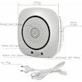 Miniatyrbilde 1 av 5: WiFi karbonmonoksiddetektor WiFi 75DB røykvarsler Sikkerhetsalarmsystem Lydvarsling PUSH SMARTLIFE TUYA TELE CONTROMBANDE, EU hvit kontakt