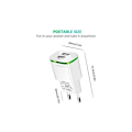 Miniatyrbillede 3 af 4: USB Væglader, 2-pak 2.1A 5V 2 porte Universal Strømadapter LED erstatning til iPhone 11 XR X XS Max 8 7 6 6S Plus 5S, Samsung Galaxy/Note, Pad,