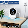 Miniatyrbillede 5 af 5: Ozon Generator Luftrenser, Negativ Ion Generator, Lugt Sterilisator, Luftionisator til Soveværelse, Badeværelse, Køkken, Kæledyr, Formaldehyd, Lugt, Bil