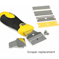 Miniatyrbilde 4 av 5: Betterlife Justerbar Skrape Fjerner Fliselim med 8 Utskiftbare Blad Metallisk + Mikrofiber, Vinduer/Speil/Gulvrengjøring/Inntrekkbar Vindus S