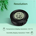 Miniatyrbild 2 av 4: Mini digital LCD-termometer hygrometer, termometer, bärbar termohygrometerindikator, temperaturfuktighet -50~70℃ 20%~99% RH Guazhuni (3 st)