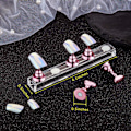 Miniatyrbillede 2 af 5: (Pink) 2 stk. Akryl Negle Display Sæt Fingerspids Praksis Stativ Magnetisk Negle Praksis Stativ DIY Falske Negle Kunst Neglekunst