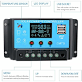 Miniatyrbillede 4 af 5: 20a Load controller SOLAR REGULERING SOLAY PANEL LED 12-24V, BATTERIREGULERING SOLIER PAYER SERVICE SERVICE