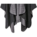 Miniatyrbilde 5 av 5: Womens Reversible Oversized Poncho Cape Varm Sjal Wrap Åpen Front Trykt Teppe Cardigans