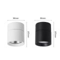 Miniatyrbilde 5 av 5: Svart justerbar overflate montert spotlight 7W LED Downlights taklampe justerbar vinkel taklampe COB-lampe, 360° roterbar (varm hvit 3000