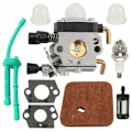 Miniatyrbillede 1 af 4: Karburator til Stihl FS38 FS45 FS46 FS55 km55 FS85