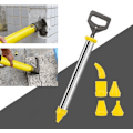 Miniatyrbillede 4 af 5: Fugetøjspistol Mørtel Fugetøjspistol Mørtelspray Applikator Rustfrit Stål Cement Fugetøjspistol med 5 Dysse