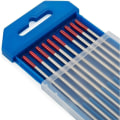 Pikkukuva 1 / 3: TIG-hitsausvolframielektrodit 2% toriumilla WT20 (punainen) 1,6 mm x 150 mm 10 kpl pakkauksessa