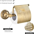 Miniatyrbillede 1 af 5: Antik toiletpapirholder, retro vægmonteret toiletpapir, messing toiletpapirholder til badeværelse og køkken
