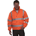 Pikkukuva 3 / 3: Hyvin näkyvä heijastintakki - 2 tonnin fluoresoiva oranssi/laivastonsininen - Koko: 2XL