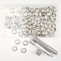 Miniatyrbillede 2 af 4: 100 stk. Grimmet Kit Øjer Værktøj, 10mm Spild til Baches, Woe Kit, Grimmet Kit med 3 Stk. Værktøj, Ur til Tlas, Sko, Sko,