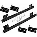 Miniatyrbilde 1 av 5: Skuffeskinner 350mm Skuffeskinne Kulelager Skuffer for Tastatur Skyvebrett (1 Par) Svart