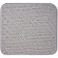 Miniatyrbillede 5 af 5: Sæt med 2 mikrofiber tørremåtter til opvaskestativ, absorberende tørremåtte til glas, tallerken og kop 40 cm x 46 cm, grå støtte