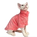 Miniatyrbillede 1 af 3: Kattetøj - Turtlenecks til katte, fleece vinterpullover veste til killinger, hyggelige bløde ærme pyjamas til katte, varme, kolde heldragter til kæledyr