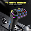 Miniatyrbilde 5 av 5: P6 Bil FM-sender - Bil MP3 Bluetooth håndfri spiller QC3.0 Hurtiglading TYPE-C
