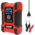 Miniatyrbillede 1 af 5: Bilbatteriladere 12V/12A 24V/6A Fuldautomatisk intelligent batterilader bærbar vedligeholdelseslader batteri desulft til bil motorcykel rv g