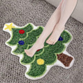 Miniatyrbilde 4 av 5: Julebaderomsmatter, juleteppe juletretepper stue stue baderomsteppe i form av et juletre, 40x60 cm, for